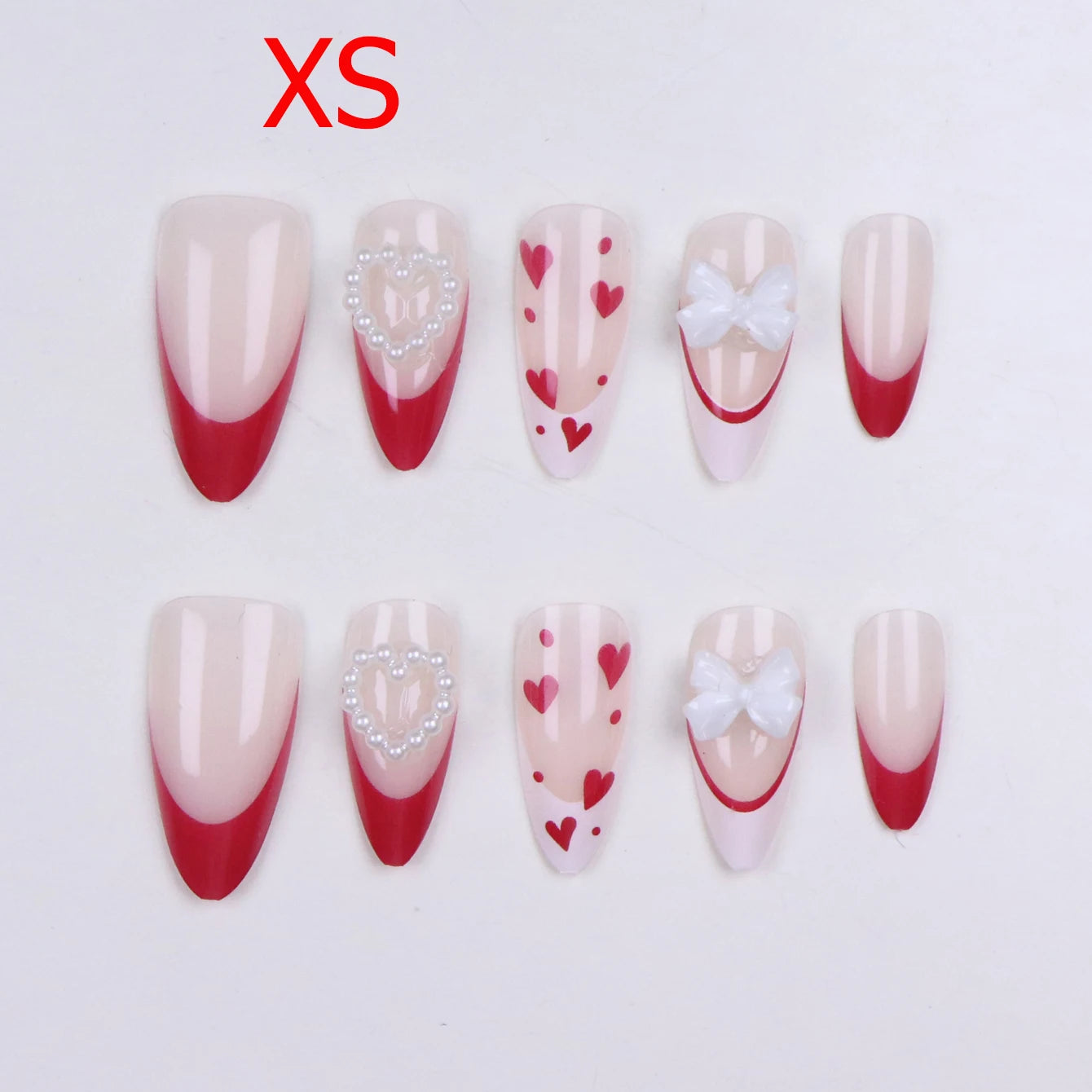 Pressed Nails - Almond Fruit Style Fake Nails