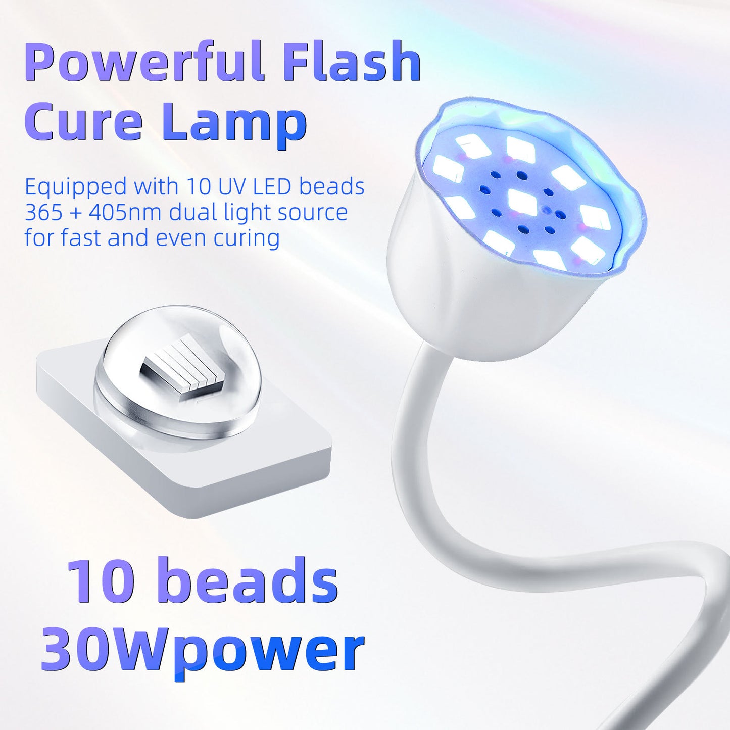 LED Nail Lamp - Portable USB UV Fast Gel Polish Dryer