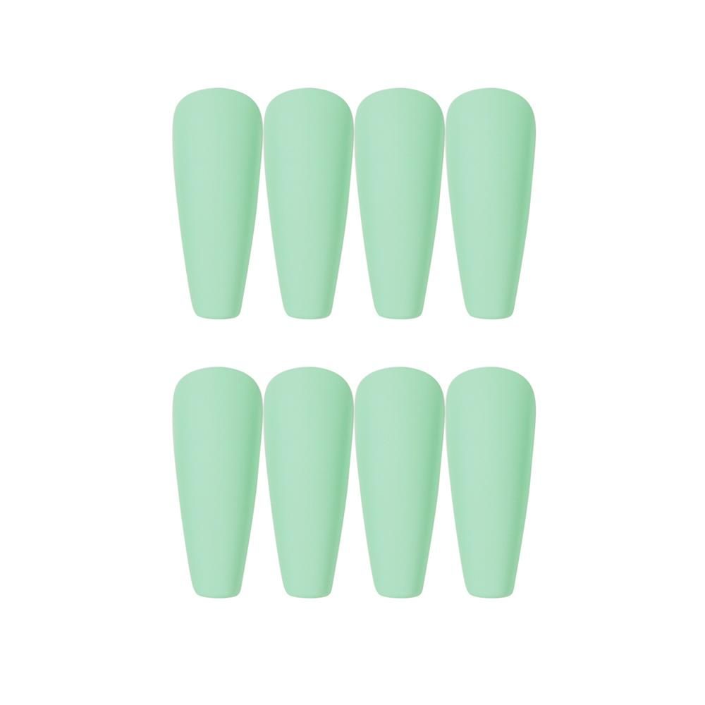 Nail Extension: Coffin Ballerina False Nails Set - 24Pcs Full Cover Tips