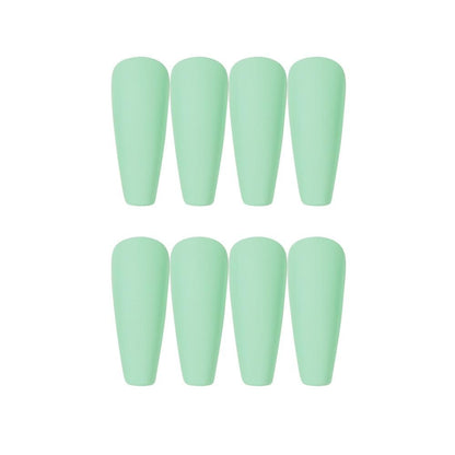 Nail Extension: Coffin Ballerina False Nails Set - 24Pcs Full Cover Tips