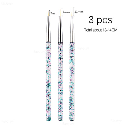 Nail Art Brush: Gradient UV Gel Pen for French Lines