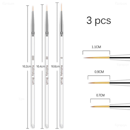 Nail Art Brush: Gradient UV Gel Pen for French Lines