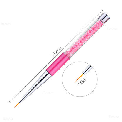 Nail Art Brush: Gradient UV Gel Pen for French Lines