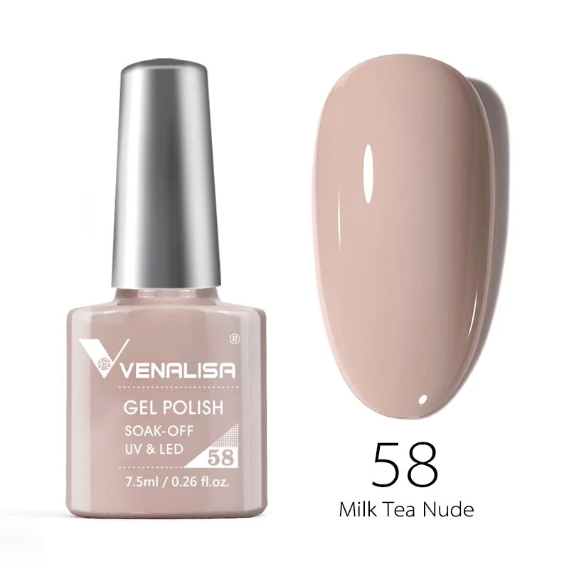 Venalisa VIP4 7.5ml Gel Nail Polish Hema Free Full Coverage Beautiful Semi Permanent Soak Off UV LED Gel Nail Polish Gel Lacquer