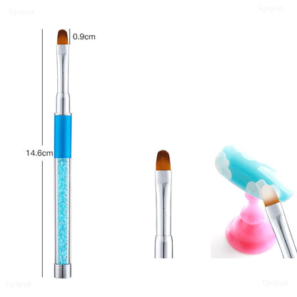 Nail Art Brush: Gradient UV Gel Pen for French Lines