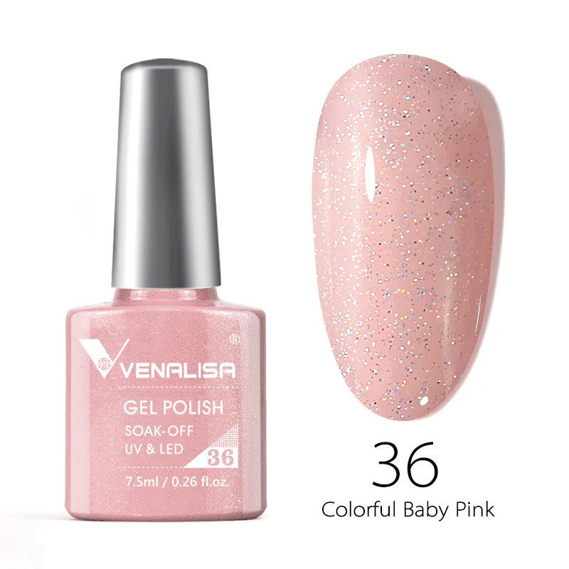 Venalisa VIP4 7.5ml Gel Nail Polish Hema Free Full Coverage Beautiful Semi Permanent Soak Off UV LED Gel Nail Polish Gel Lacquer