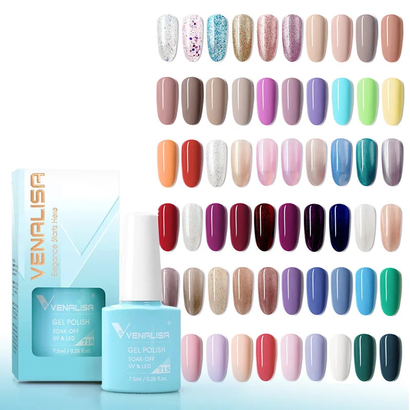 Venalisa VIP4 7.5ml Gel Nail Polish Hema Free Full Coverage Beautiful Semi Permanent Soak Off UV LED Gel Nail Polish Gel Lacquer