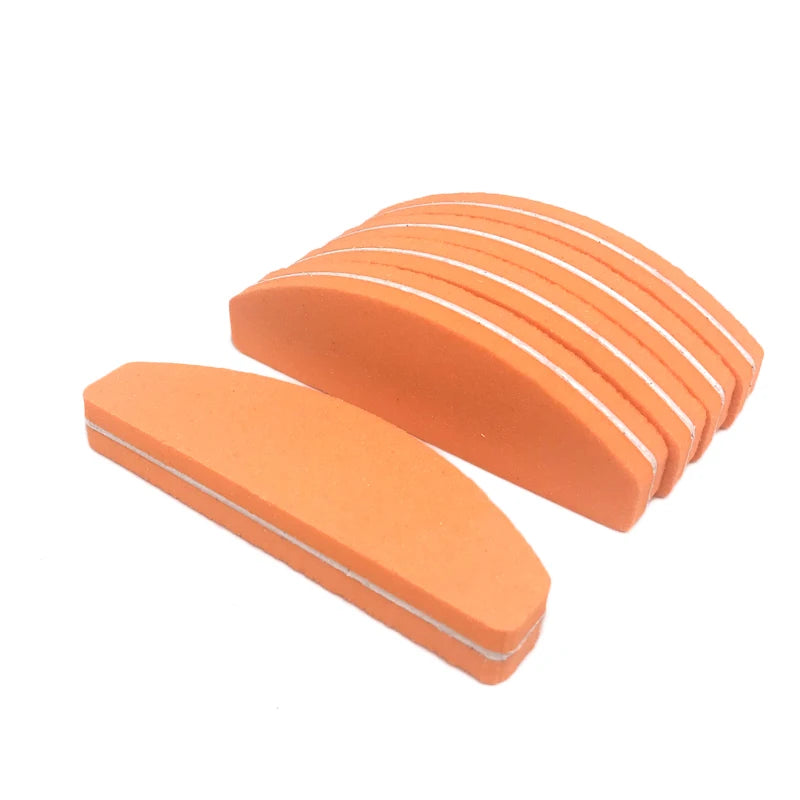 10pcs Nail Polishing Block Nail Files Washable Double-Side Nail Buffering File Art Salon Sponge Manicure Tool Nails Accessories