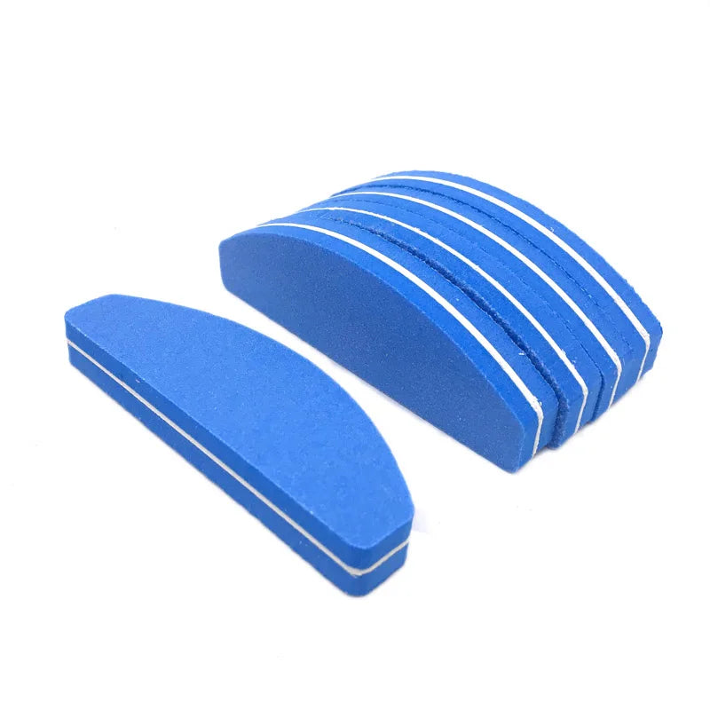 10pcs Nail Polishing Block Nail Files Washable Double-Side Nail Buffering File Art Salon Sponge Manicure Tool Nails Accessories