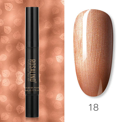 Pure Color Gel Nail Polish Pen - ROSALIND UV Neon Hybrid