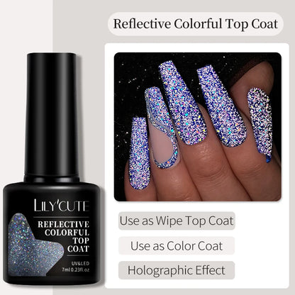 LILYCUTE 8ml Pink Natural Dried Flower Gel Nail Polish Summer Colorful Fairy Series Manicure Painting Soak Off Nail Art UV Gel
