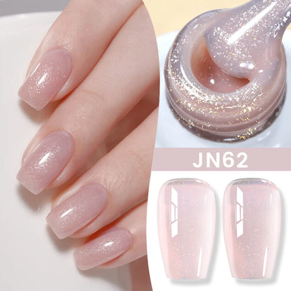 Jelly Nude Gel Nail Polish 10ml - Light Pink Peach UV Cure