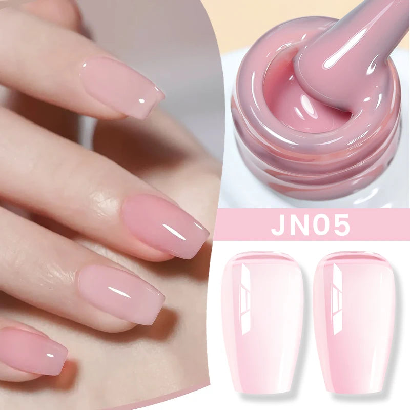 Jelly Nude Gel Nail Polish - 50 Colors, UV LED Soak Off
