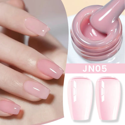 Jelly Nude Gel Nail Polish - 50 Colors, UV LED Soak Off