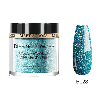 Glitter Nail Dipping Powder - Pink, No Lamp, 5/10g