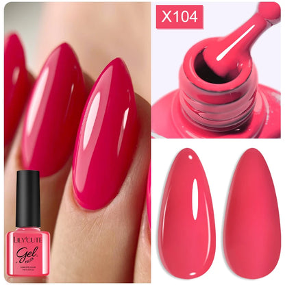 LILYCUTE 7ml Thermal Gel Nail Polish 3 Layers Temperature Color Changing Gel Polish Semi Permanent UV Gel For Nail Art Manicure