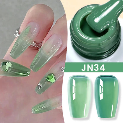 Jelly Nude Gel Nail Polish - 50 Colors, UV LED Soak Off