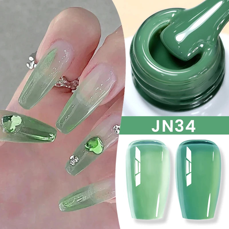 Jelly Nude Gel Nail Polish 10ml - Light Pink Peach UV Cure