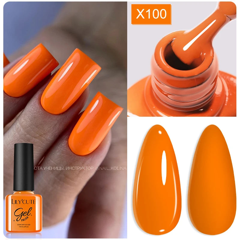 LILYCUTE 7ml Thermal Gel Nail Polish 3 Layers Temperature Color Changing Gel Polish Semi Permanent UV Gel For Nail Art Manicure