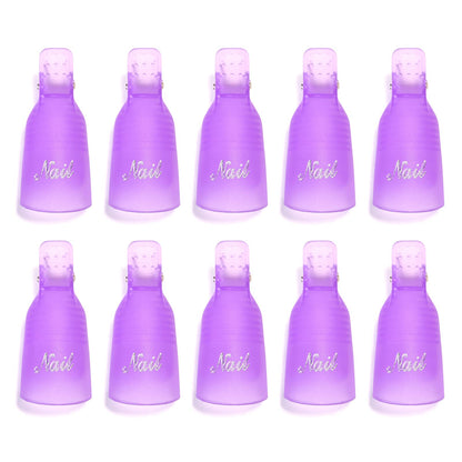 UV Gel Polish Remover Clips - 10/16 Pcs Nail Soak Off Caps