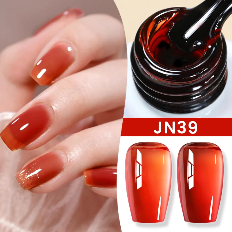 Jelly Nude Gel Nail Polish - 50 Colors, UV LED Soak Off