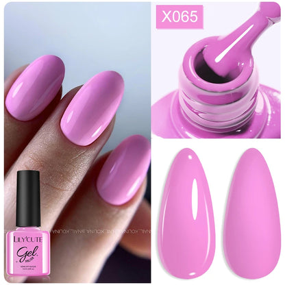 LILYCUTE 7ml Thermal Gel Nail Polish 3 Layers Temperature Color Changing Gel Polish Semi Permanent UV Gel For Nail Art Manicure