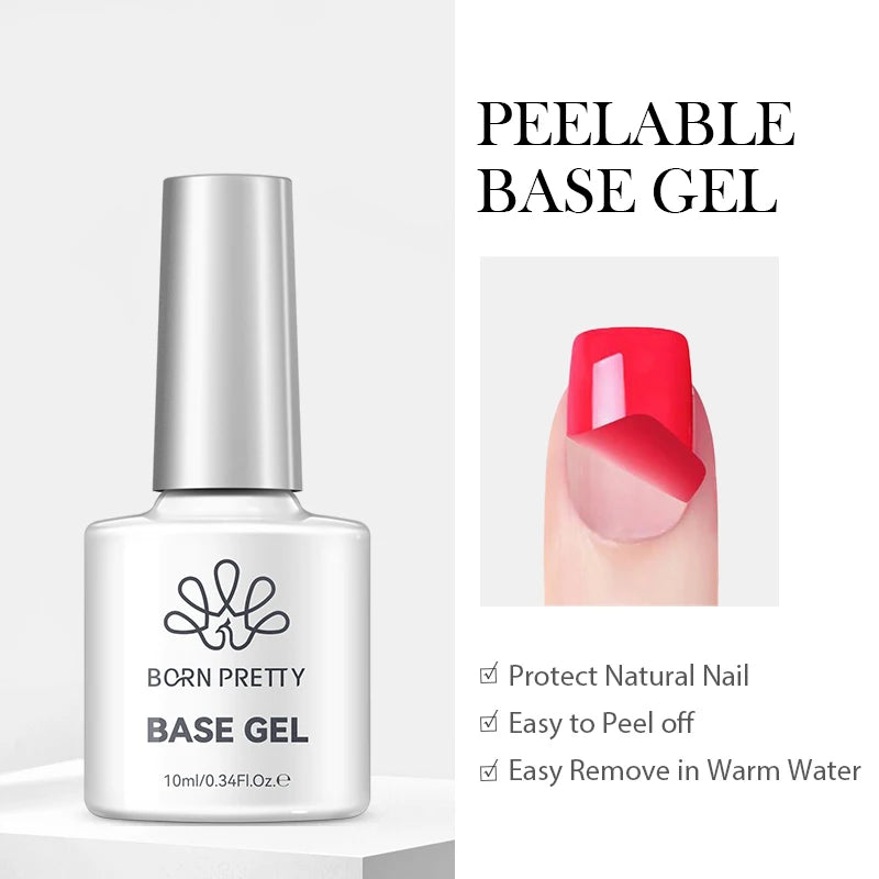 Jelly Nude Gel Nail Polish 10ml - Light Pink Peach UV Cure
