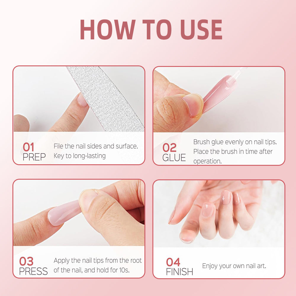 Fast-Dry Nail Glue: Super Bond for Acrylic & Rhinestones