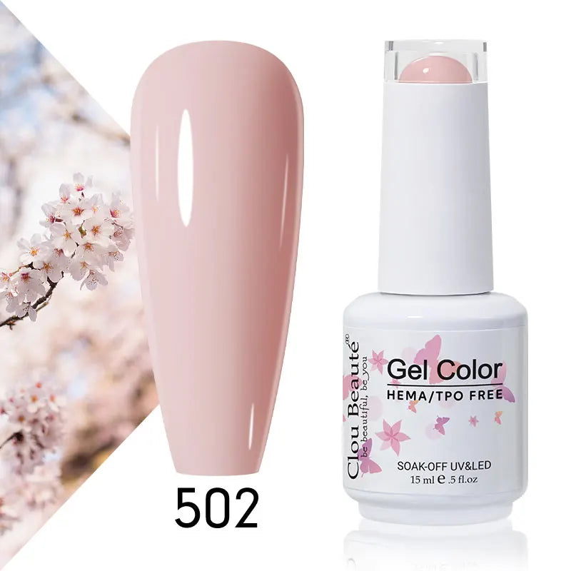 Clou Beaute 15ml Summer Bright Hot Pink Orange HEMA TPO FREE Nail Gel Polish Vernis Semi Permanent Nail Art Pigment Gel Varnish