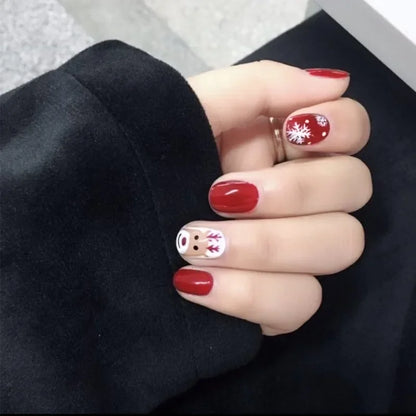 24pcs French Lemon Full Cover Artificial Fake Nails Art Seamless Removable Coffin False Nails With Glue Girls Press On Nail Tips