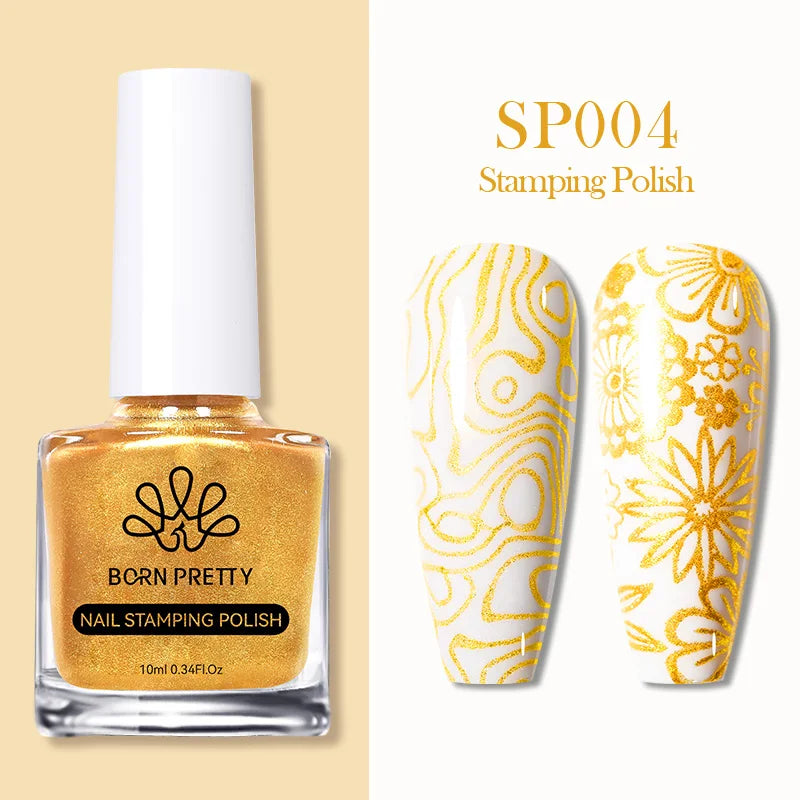 Nail Stamping Polish Set - 25 Colors, Peel Off Latex