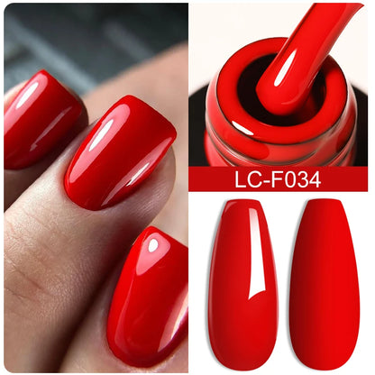 LILYCUTE 8ml Pink Natural Dried Flower Gel Nail Polish Summer Colorful Fairy Series Manicure Painting Soak Off Nail Art UV Gel