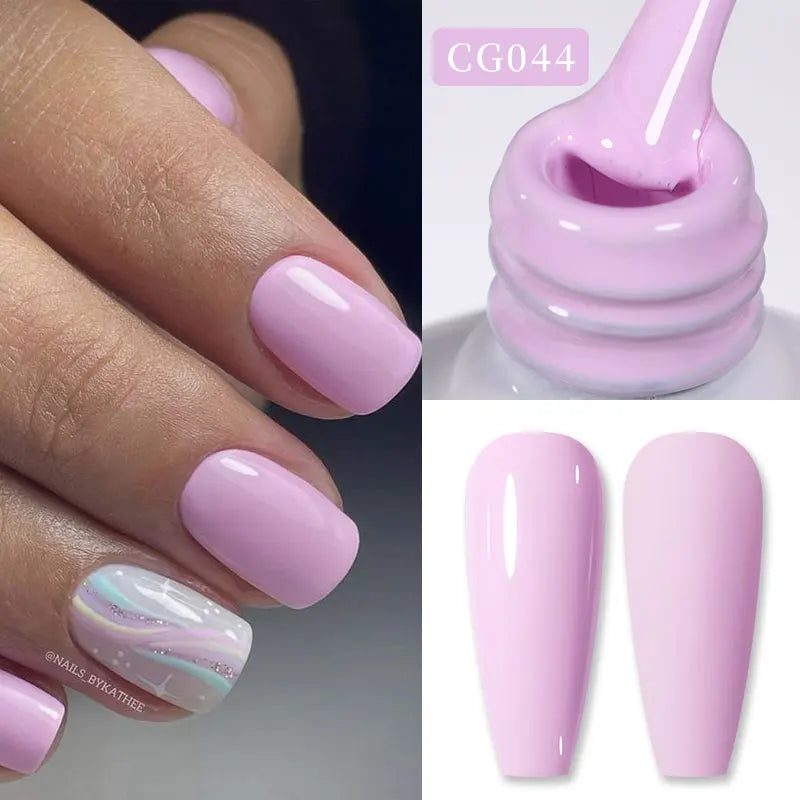 Jelly Nude Gel Nail Polish 10ml - Light Pink Peach UV Cure