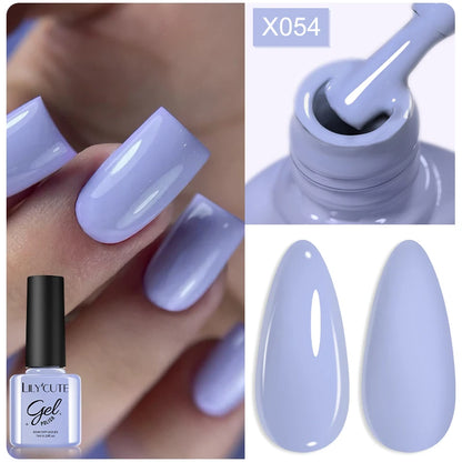 LILYCUTE 7ml Thermal Gel Nail Polish 3 Layers Temperature Color Changing Gel Polish Semi Permanent UV Gel For Nail Art Manicure