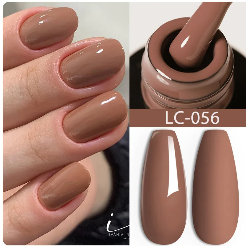 Dark Brown Gel Nail Polish - Autumn's Rich Chocolate Hues