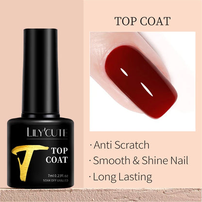 LILYCUTE 7ml Thermal Gel Nail Polish 3 Layers Temperature Color Changing Gel Polish Semi Permanent UV Gel For Nail Art Manicure