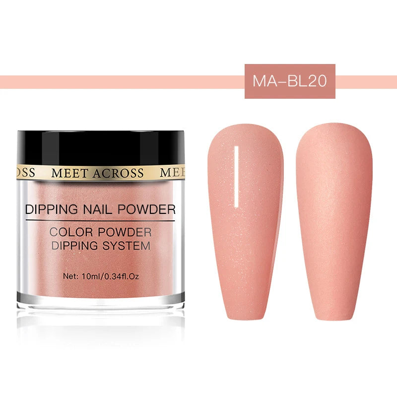 Glitter Nail Dipping Powder - Pink, No Lamp, 5/10g