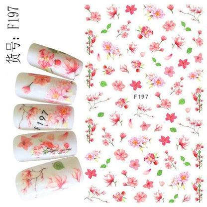 3D Nail Art Decals: Vintage Roses & Butterflies Stickers