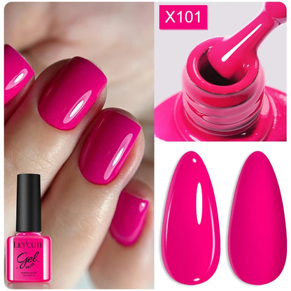 LILYCUTE 7ml Thermal Gel Nail Polish 3 Layers Temperature Color Changing Gel Polish Semi Permanent UV Gel For Nail Art Manicure