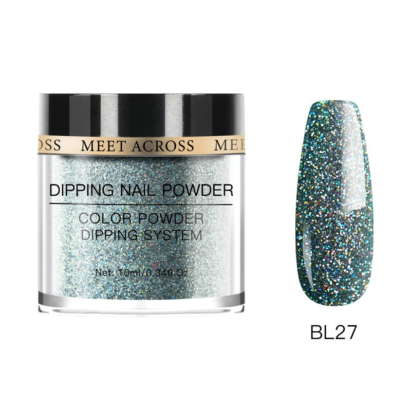 Glitter Nail Dipping Powder - Pink, No Lamp, 5/10g