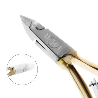 Stainless Steel Cuticle Nipper - Pro Nail & Toenail Trimmer