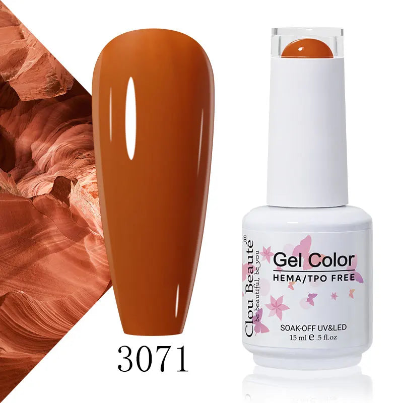 Clou Beaute 15ml Summer Bright Hot Pink Orange HEMA TPO FREE Nail Gel Polish Vernis Semi Permanent Nail Art Pigment Gel Varnish