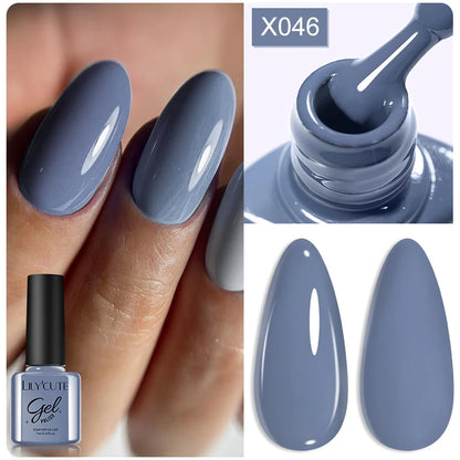 LILYCUTE 7ml Thermal Gel Nail Polish 3 Layers Temperature Color Changing Gel Polish Semi Permanent UV Gel For Nail Art Manicure