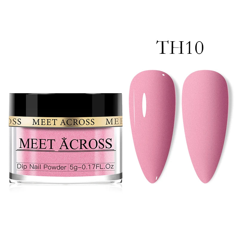 Glitter Nail Dipping Powder - Pink, No Lamp, 5/10g