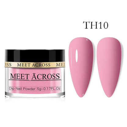 Glitter Nail Dipping Powder - Pink, No Lamp, 5/10g
