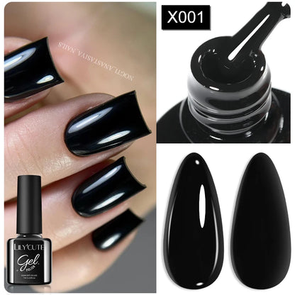LILYCUTE 7ml Thermal Gel Nail Polish 3 Layers Temperature Color Changing Gel Polish Semi Permanent UV Gel For Nail Art Manicure
