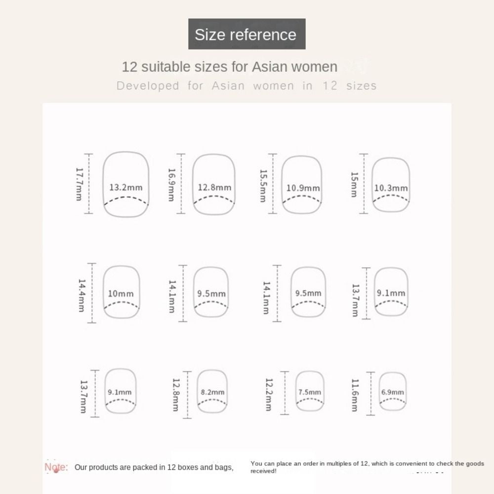 24pcs Short Round French False Nails with Jelly Stickers