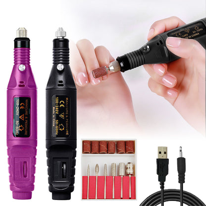 USB Nail Drill Machine: Pro Electric Files & Bits