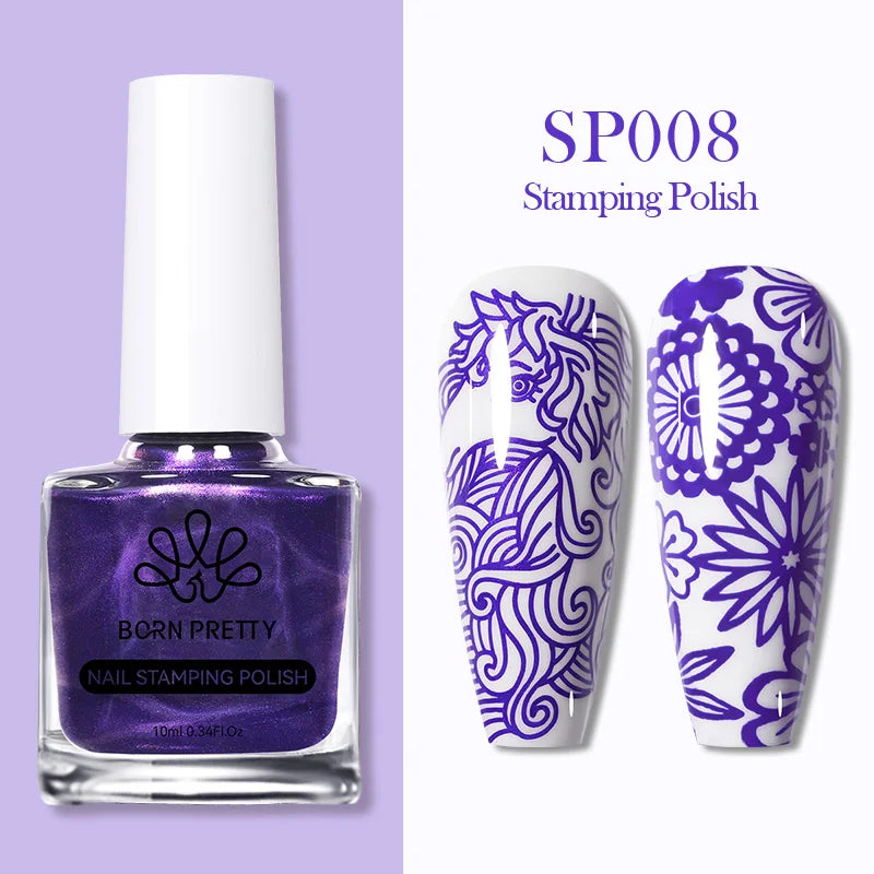Nail Stamping Polish Set - 25 Colors, Peel Off Latex