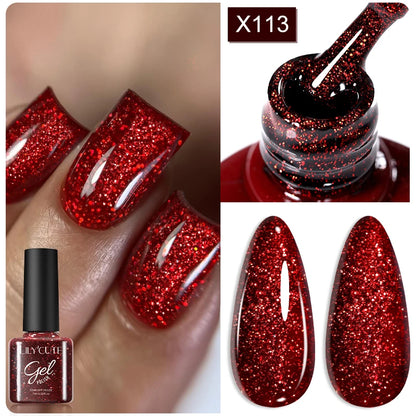 LILYCUTE 7ml Thermal Gel Nail Polish 3 Layers Temperature Color Changing Gel Polish Semi Permanent UV Gel For Nail Art Manicure